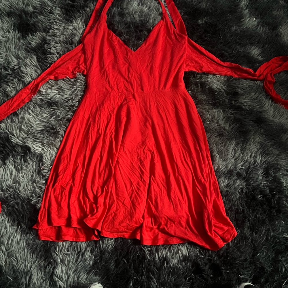 Elegant Red Women's Dress